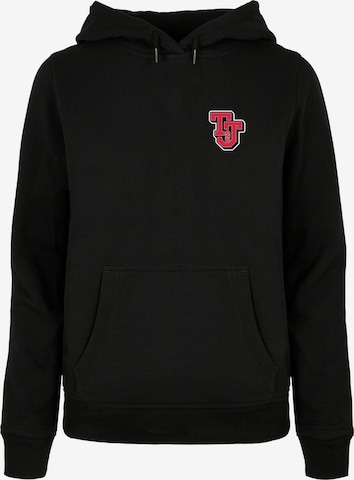 ABSOLUTE CULT Sweatshirt 'Tom And Jerry - Collegiate' in Zwart: voorkant