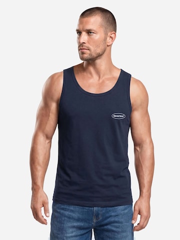Neverless Shirt 'Good Boy Society' in Blue: front