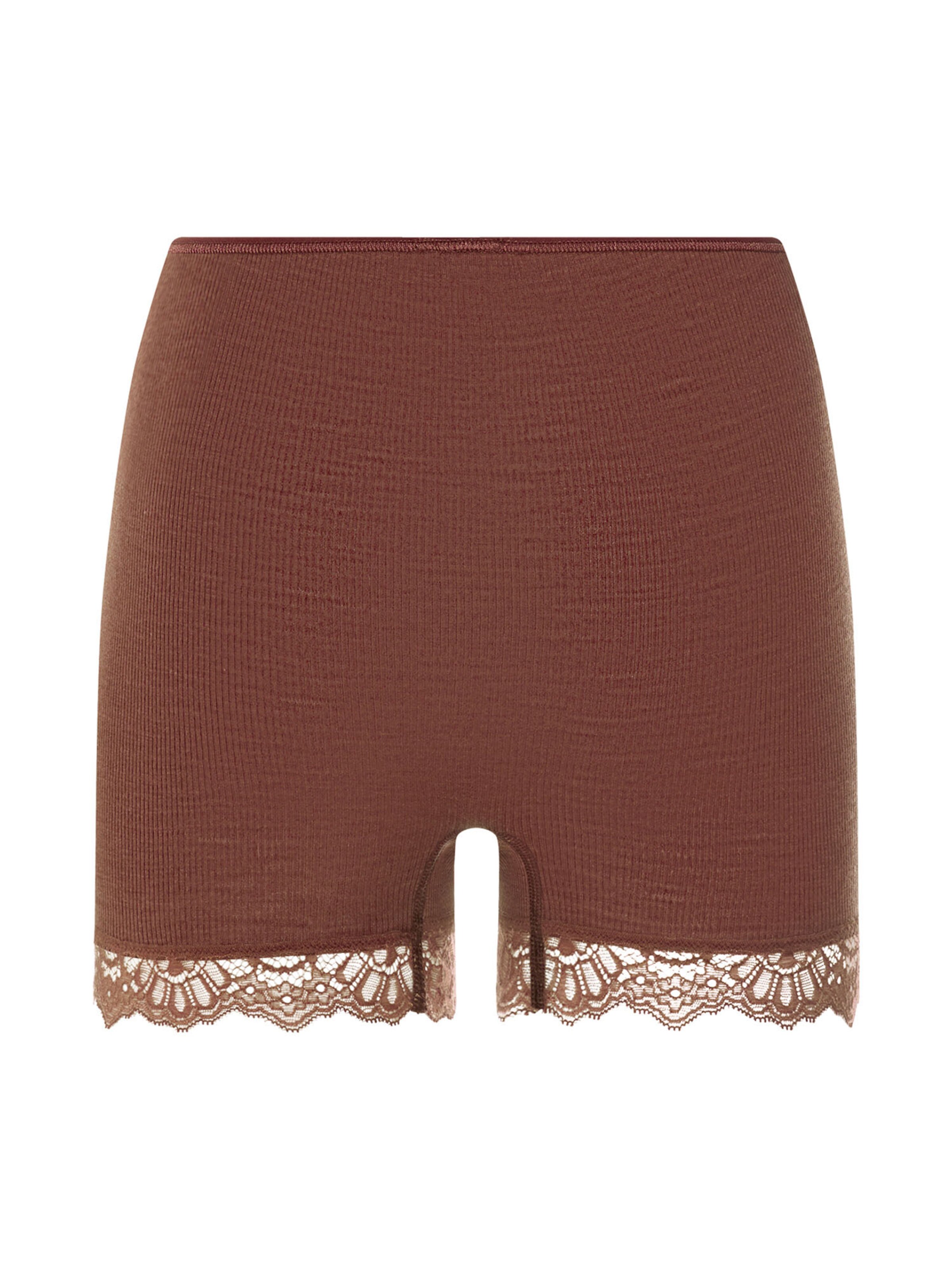 Hanro Broekje ' Woolen Lace ' in Bruin