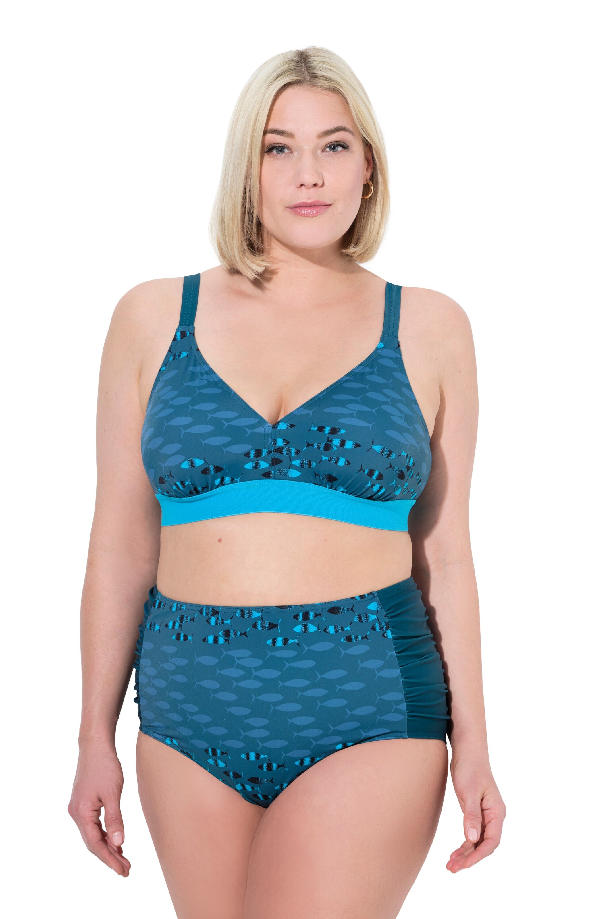 Triangle Soutien-gorge Ulla Popken en bleu : devant