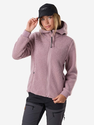 SWEDEMOUNT Fleece jacket 'Lofoten' in Purple: front