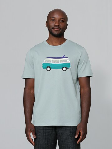 Maglietta ' California Dream ' di Watapparel in verde: frontale
