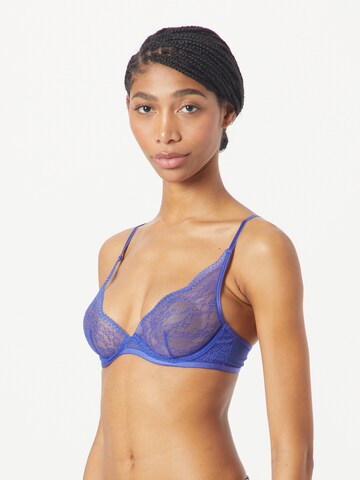 Hunkemöller Triangel BH 'Isabelle' in Blauw: voorkant
