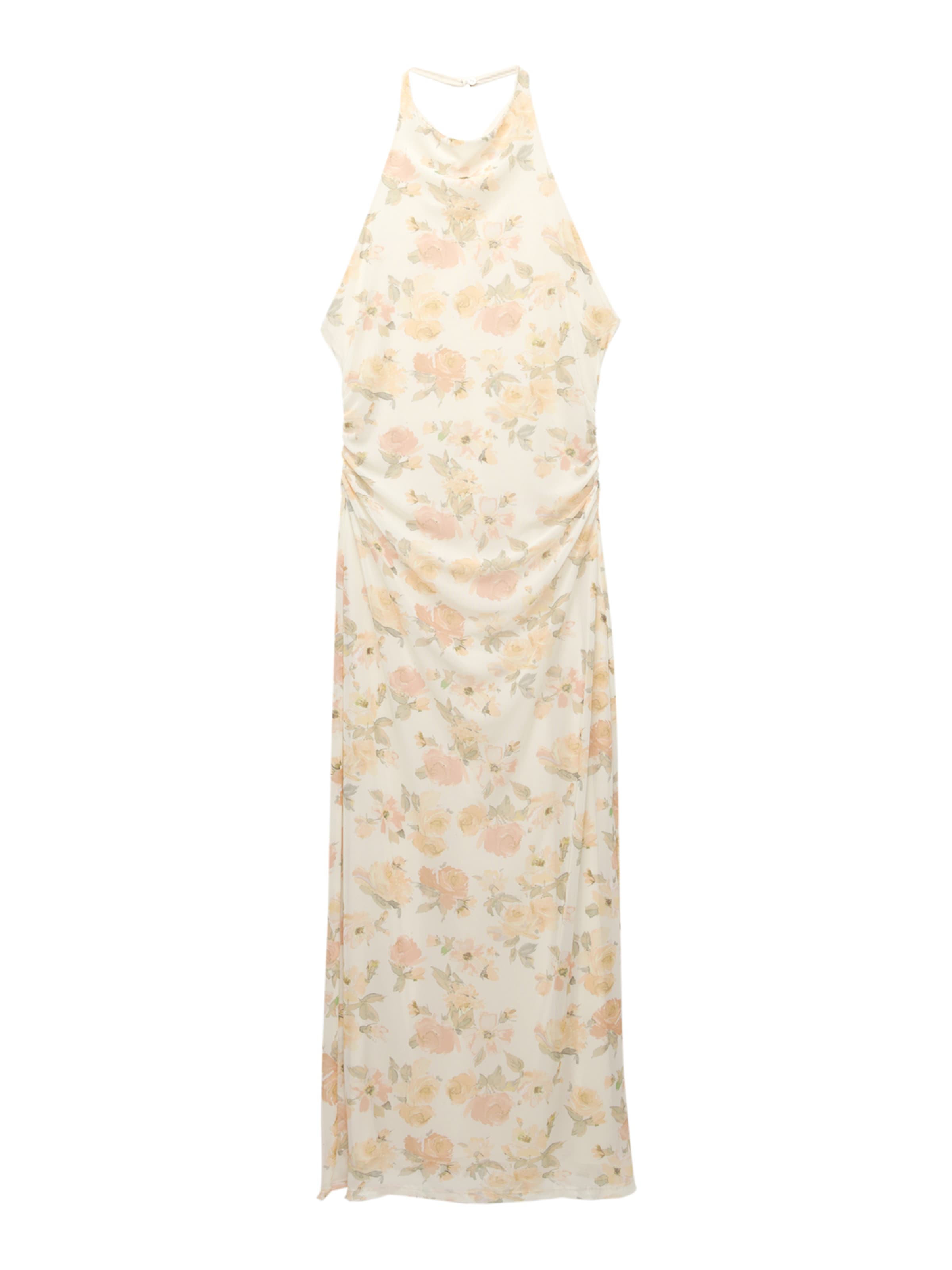 Pull&Bear Kleid in Beige: Vorderseite