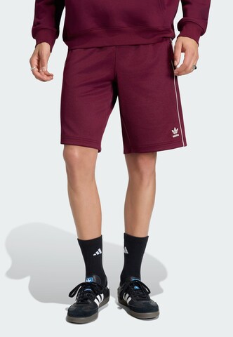 Regular Pantalon 'Superstar' ADIDAS ORIGINALS en rouge : devant