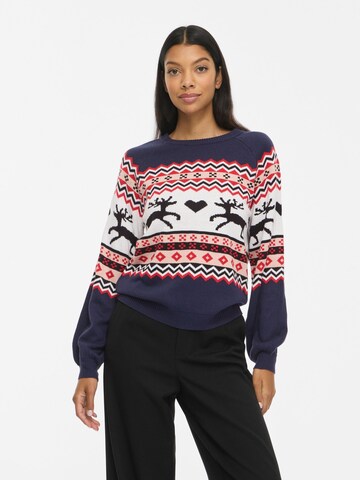 VILA - Jersey 'HOLIDAY' en azul: frente