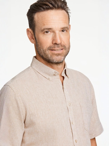 Jack's Regular fit Button Up Shirt in Beige