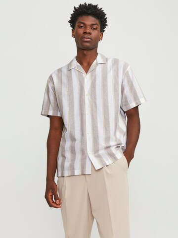 Comfort fit Camicia 'JPRCCSummer' di JACK & JONES in beige: frontale