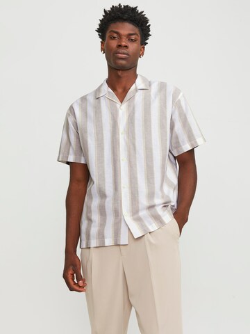 JACK & JONES Comfort Fit Hemd 'Summer' in Beige: predná strana