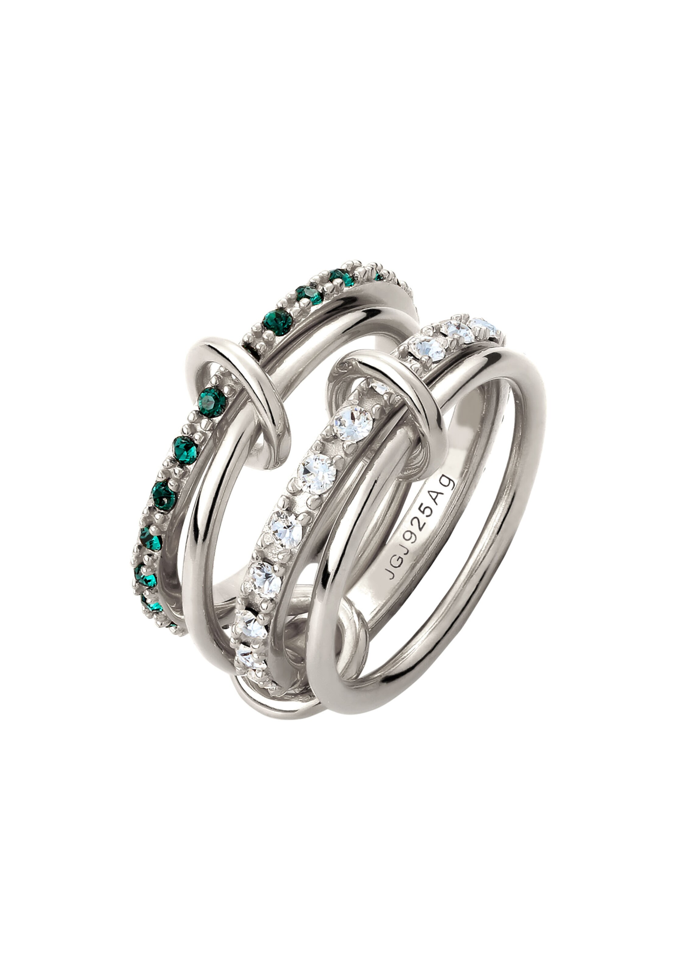 ELLI Ring in Silver: front