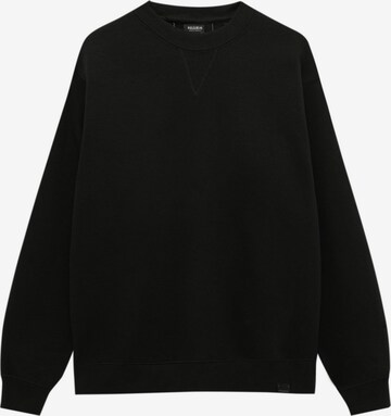 Pull&Bear Sweatshirt in Zwart: voorkant