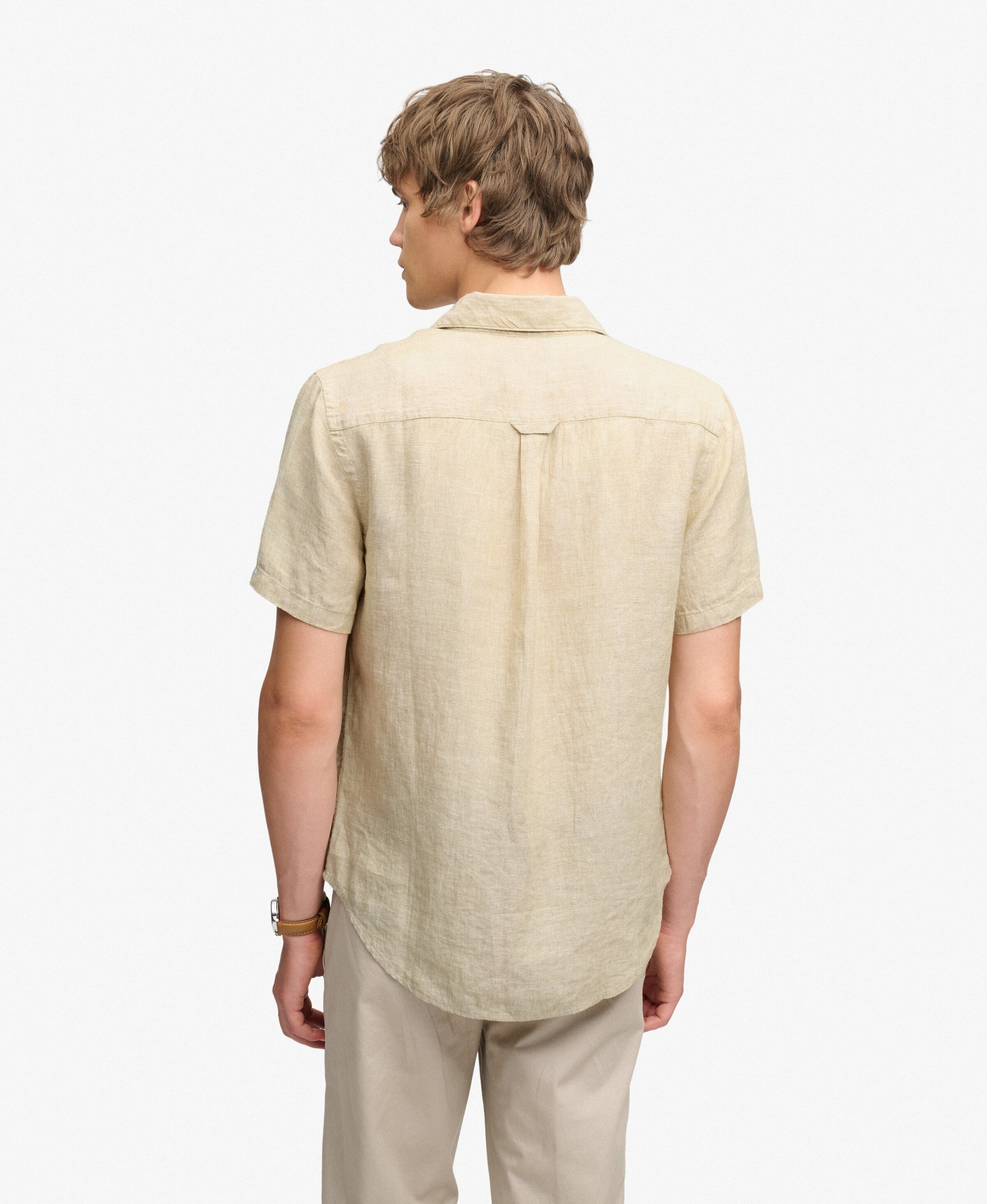 Superdry & Co Regular fit Button Up Shirt 'Riviera' in Brown