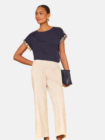 love & roses Tričko – modrá: přední strana