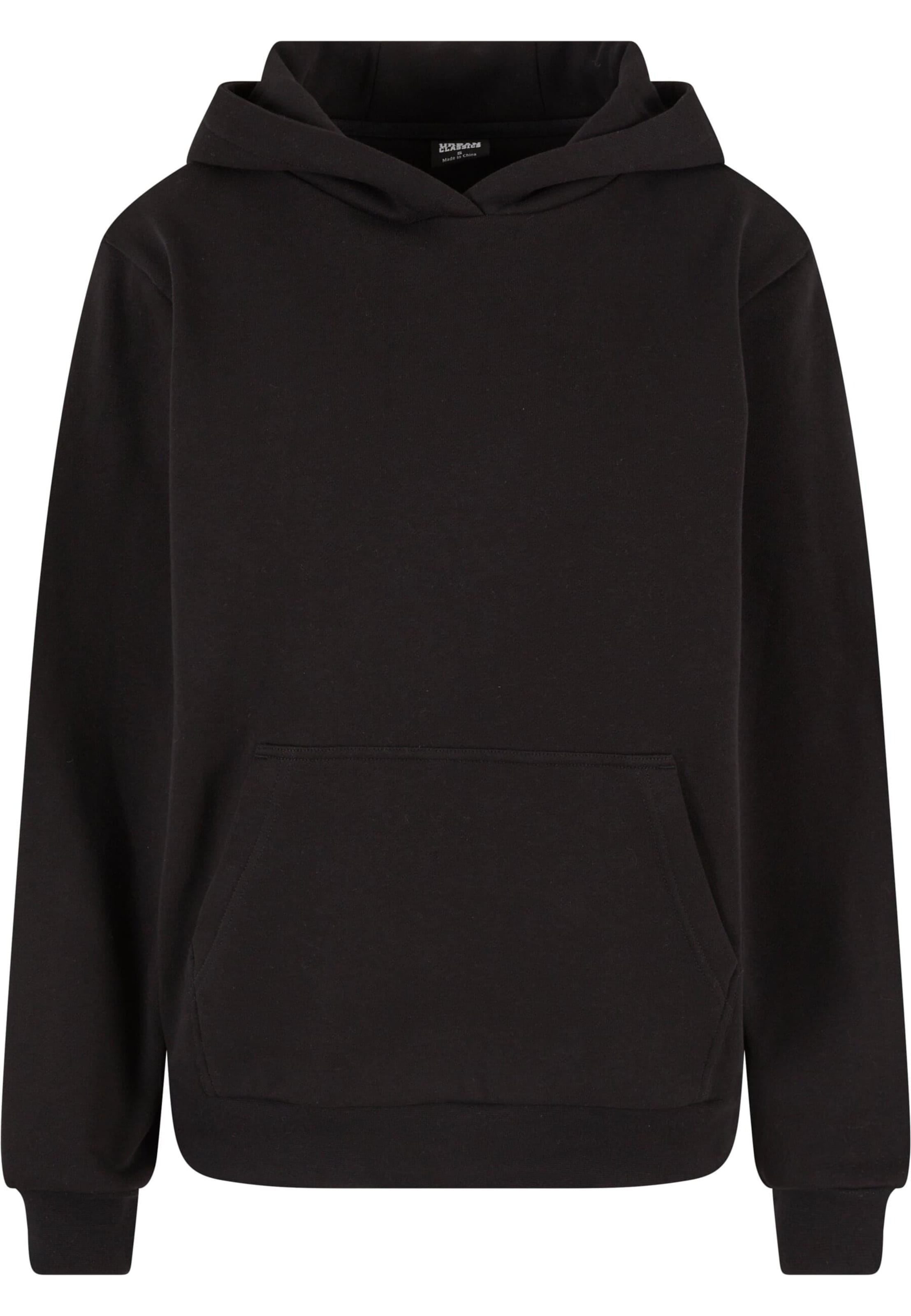 Urban ClassicsSweater majica - crna boja: prednji dio