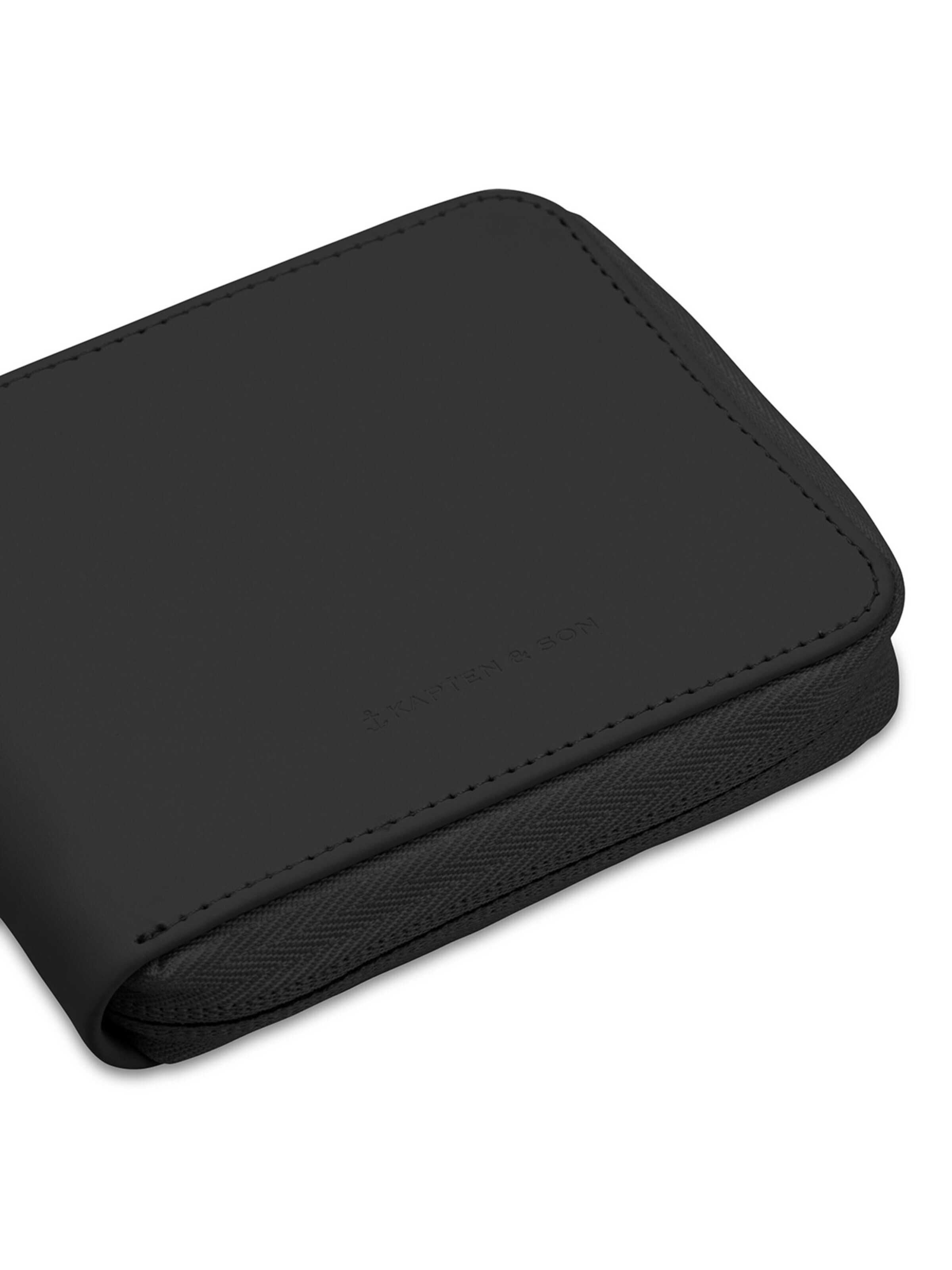 juoda Kapten & Son Piniginė 'Camden All Black'