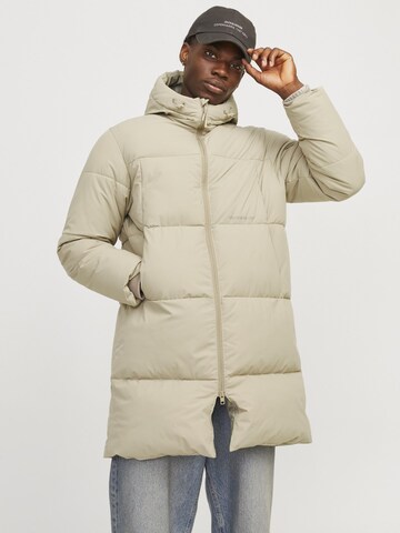 JACK & JONES Зимняя куртка 'JORVesterbro' в Серый: спереди