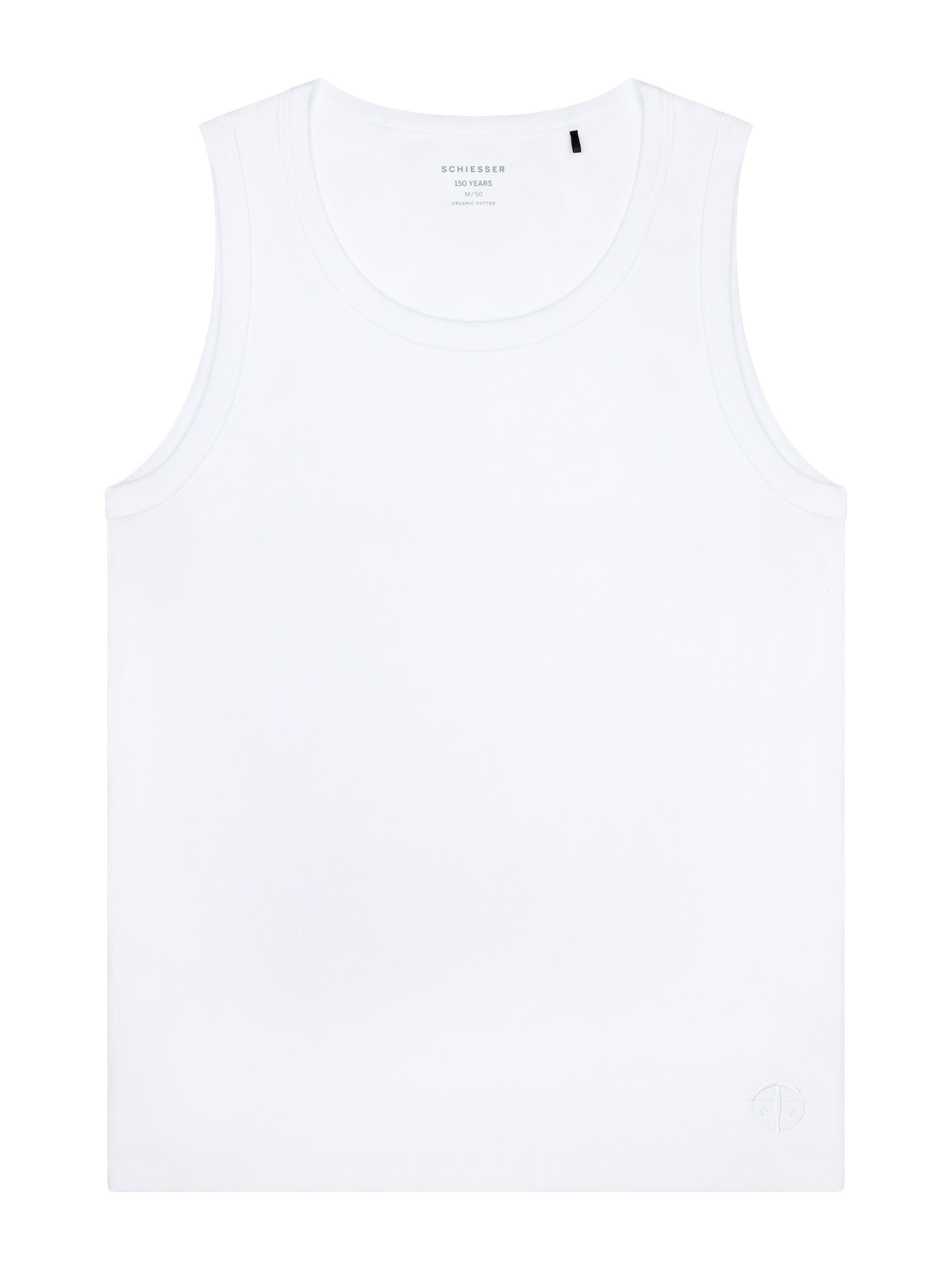 Maillot de corps 'SCHIESSER 150 YEARS' SCHIESSER en blanc : devant