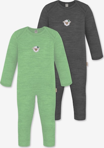 normani Strampler 'Waverly' in Grün: Vorderseite