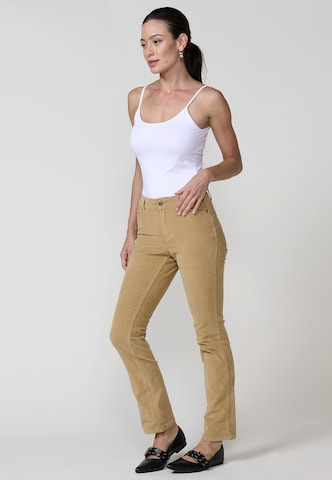 KOROSHI Normální Džíny – béžová
