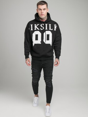 SikSilk Sweatshirt in Black: front