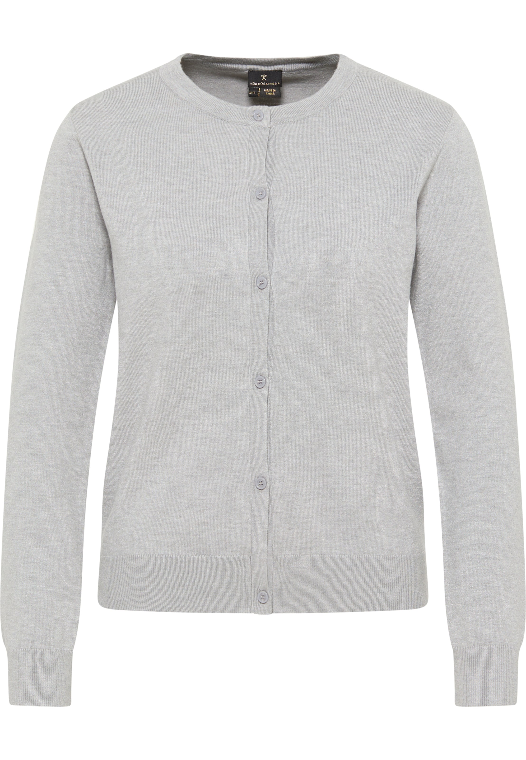 DreiMaster Klassik Πλεκτή ζακέτα 'Malegnano ' σε γκρι: μπροστά