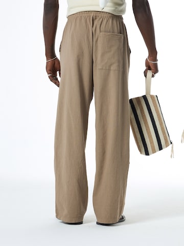 VAMOS CLO Loose fit Pants 'San Francisco' in Beige