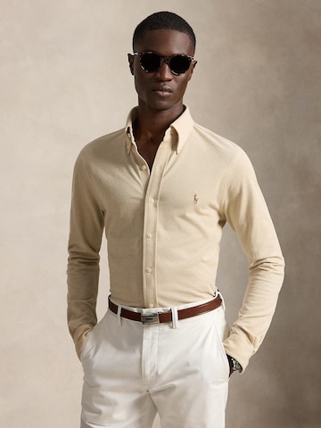 Polo Ralph Lauren Slim fit Koszula w kolorze beżowy: przód