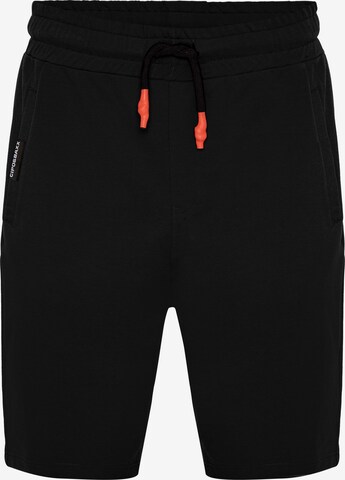 CIPO & BAXX Pants in Black: front