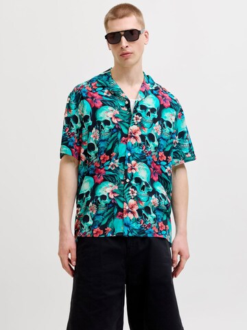 Fit confort Chemise JACK & JONES en bleu : devant