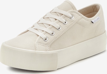 LASCANA - Zapatillas deportivas bajas en beige: frente