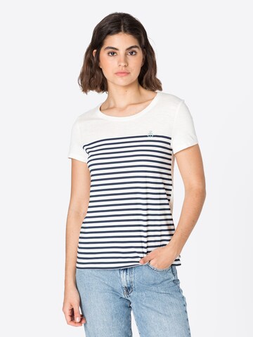 T-shirt TOM TAILOR DENIM en blanc : devant