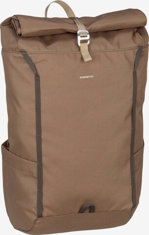 SANDQVIST Backpack ' Arvid' in Brown: front
