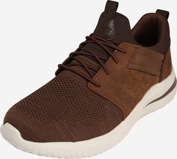 SKECHERS Sneakers 'DELSON 3.0' in Brown: front