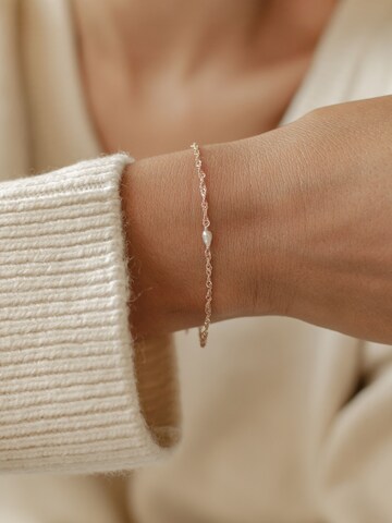Hey Happiness Bracelet 'Perlenzauber' in Gold: front