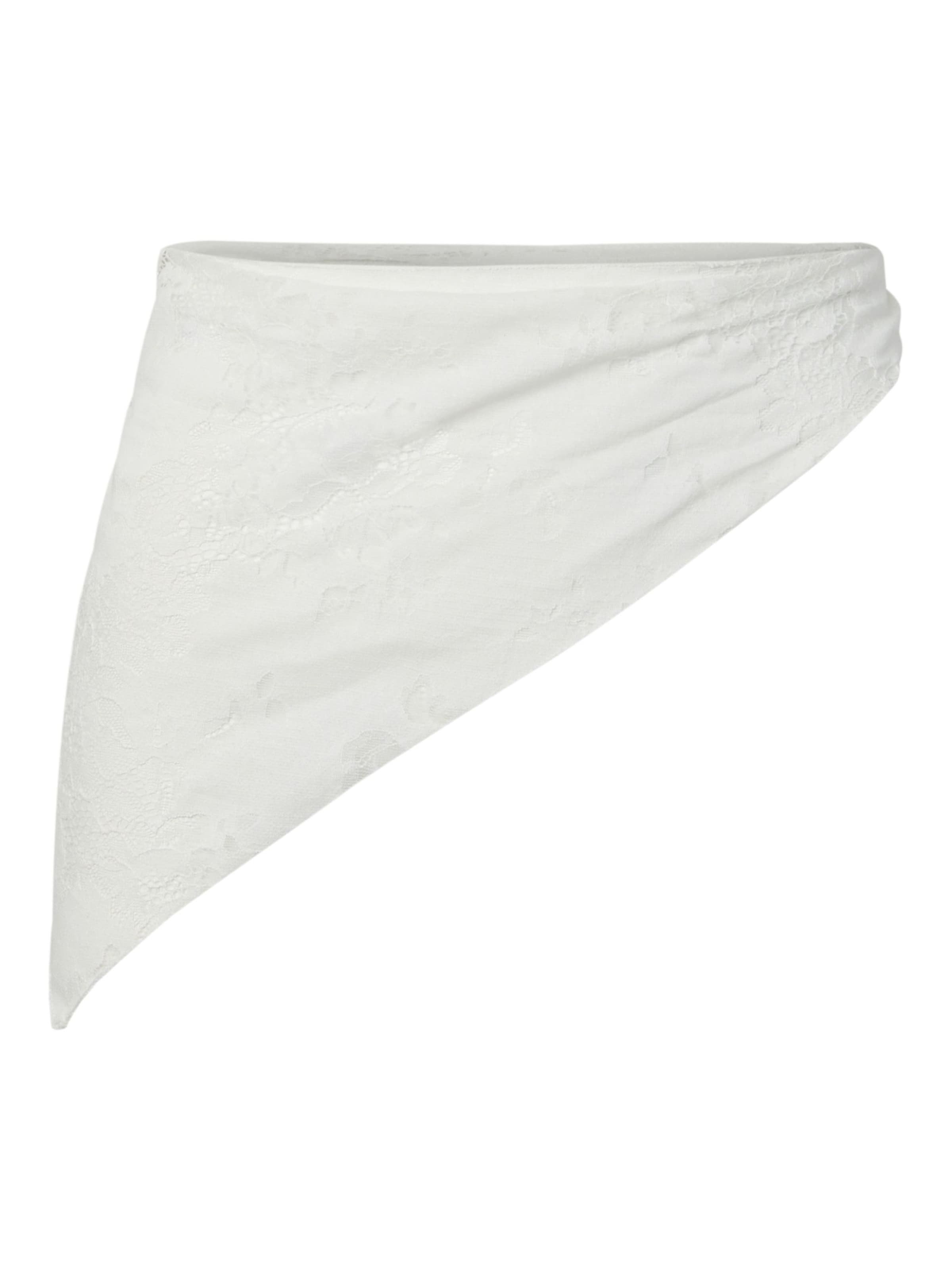 Serviette de plage 'PCARIA' PIECES en blanc : devant