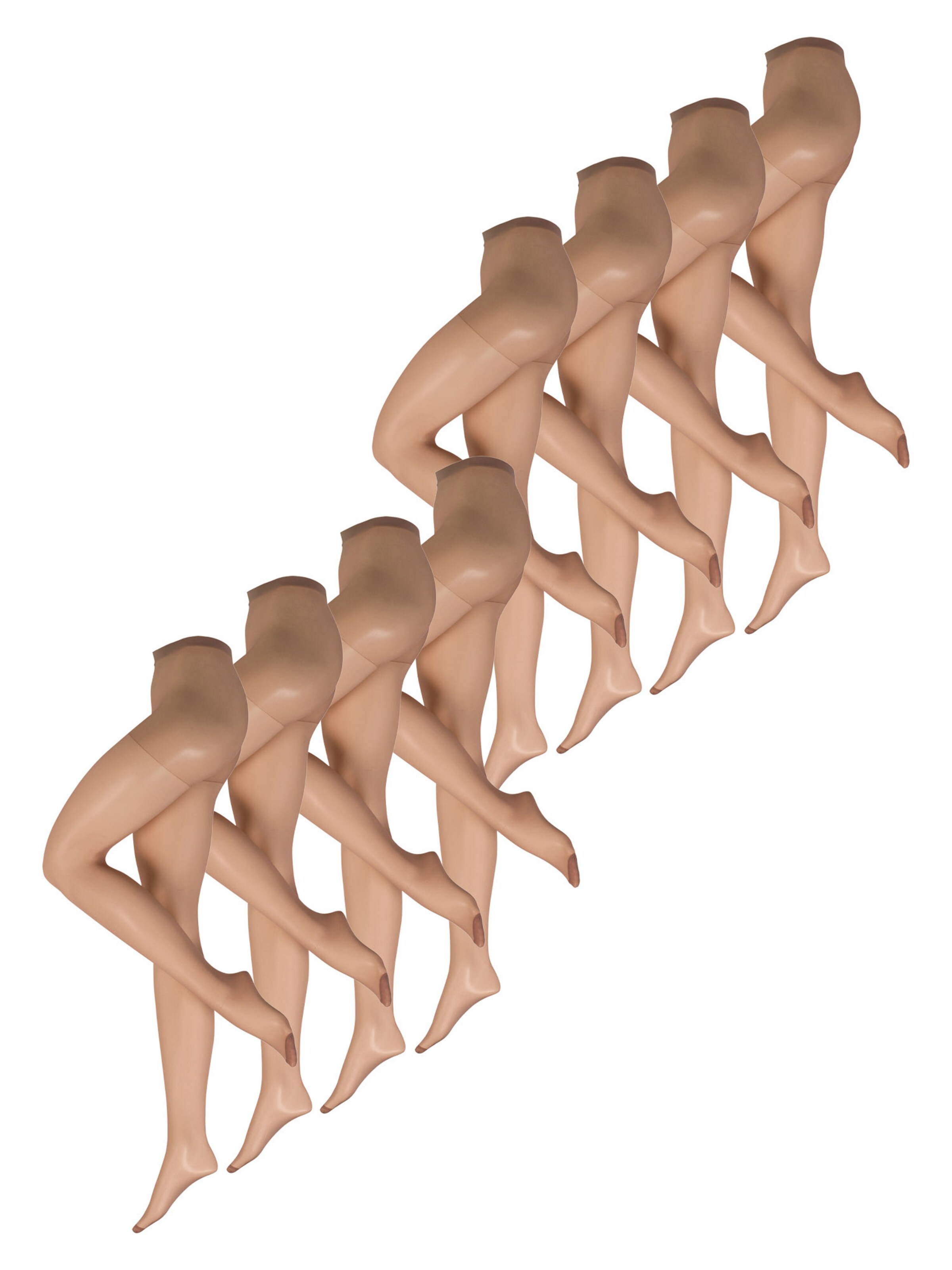 Nur Die Fijne panty ' Supersitz Große Größen 20 DEN ' in Beige: voorkant