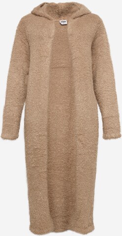 Urban Classics Knit Cardigan in Beige: front