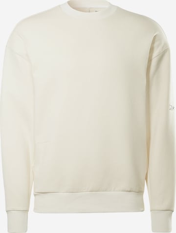 Reebok Sportsweatshirt in Beige: voorkant