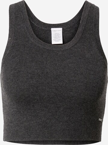 Calvin Klein Underwear Knitted Top in Grey: front