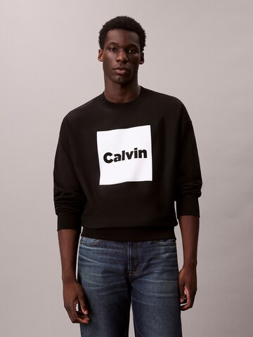 Calvin Klein Jeans Обычный Свитшот в Черный: спереди