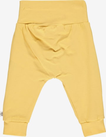 Müsli by GREEN COTTON Дънки Tapered Leg Панталон 'Cozy Me' в жълто