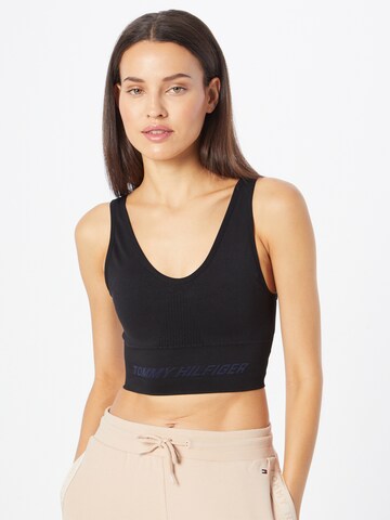 Tommy Hilfiger Sport Bralette Sports Bra in Black: front