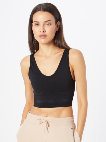 Tommy Sport Bralette Sports Bra in Black: front