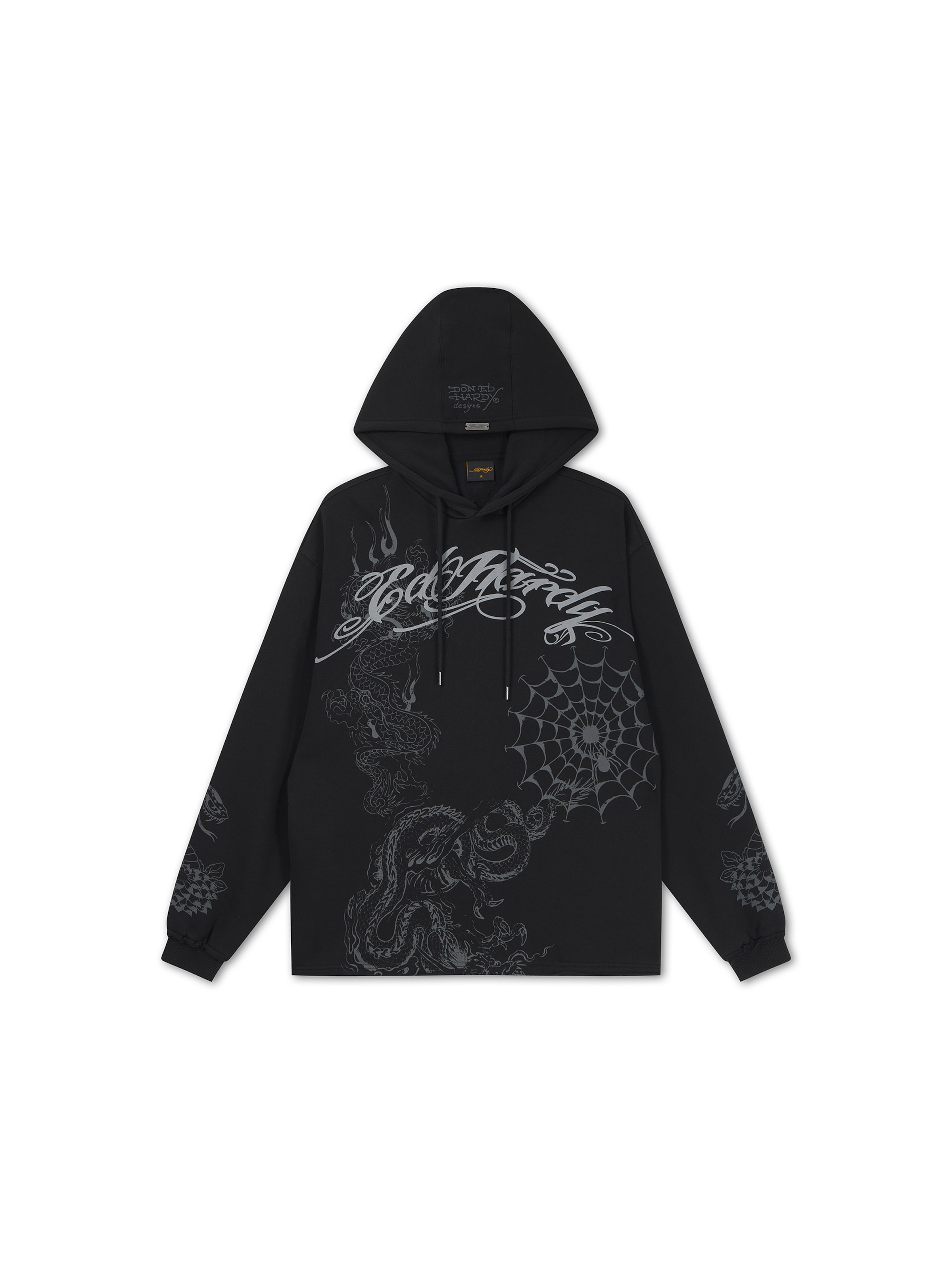 Ed Hardy - Sudadera en negro: frente