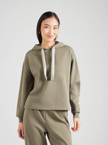 PIECES Sweatshirt 'PCCHILLI' in Grün: Vorderseite