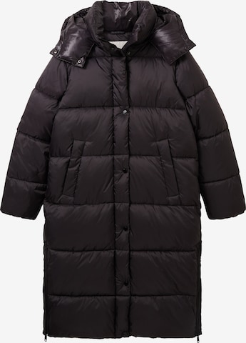 TOM TAILOR Winter Coat in Black: front