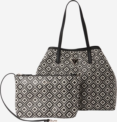 GUESS Cabas 'Vikky II' en noir / blanc, Vue avec produit