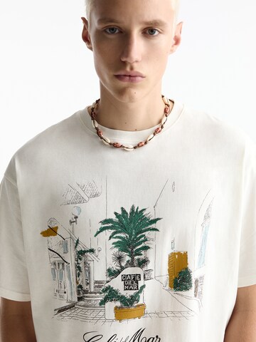 T-Shirt Pull&Bear en beige
