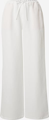 EDITED Wide leg Broek 'Bjelle' in Wit: voorkant