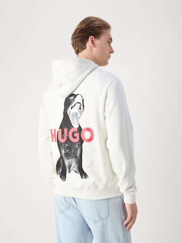 Sweat-shirt 'Dartchon' HUGO en blanc